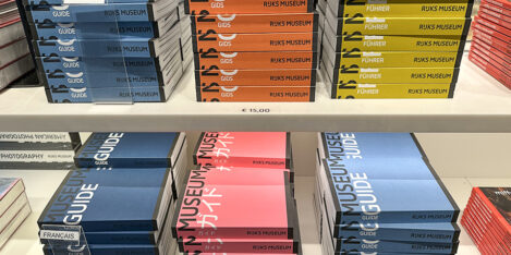 Museum Guidebook covers in different languages.